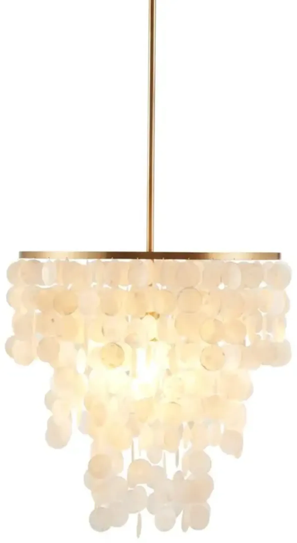 Belen Kox White and Gold Shell Chandelier, Belen Kox