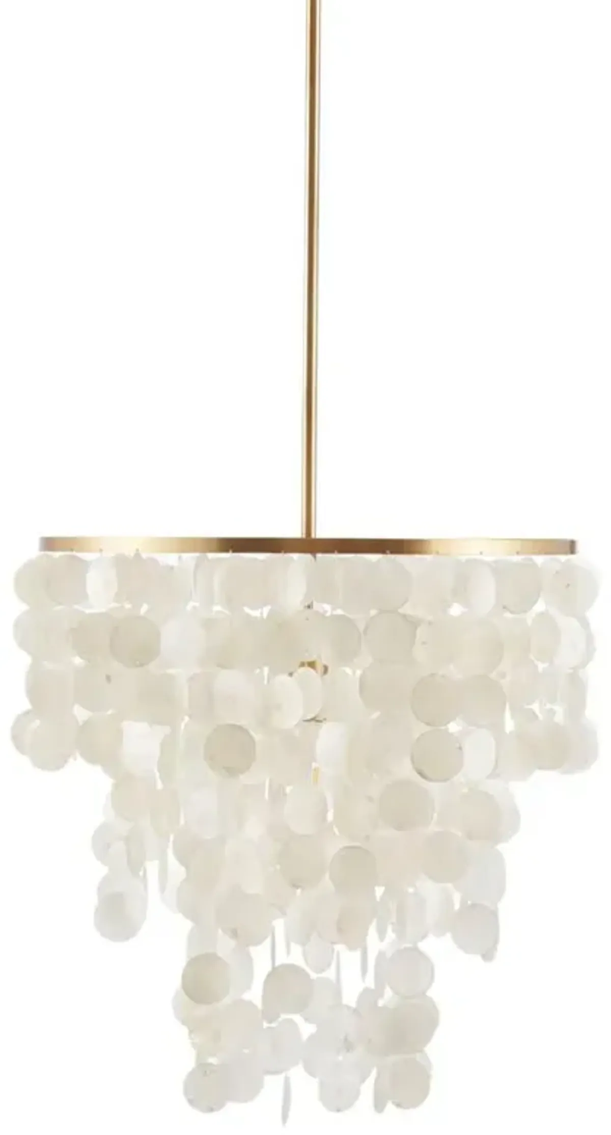 Belen Kox White and Gold Shell Chandelier, Belen Kox