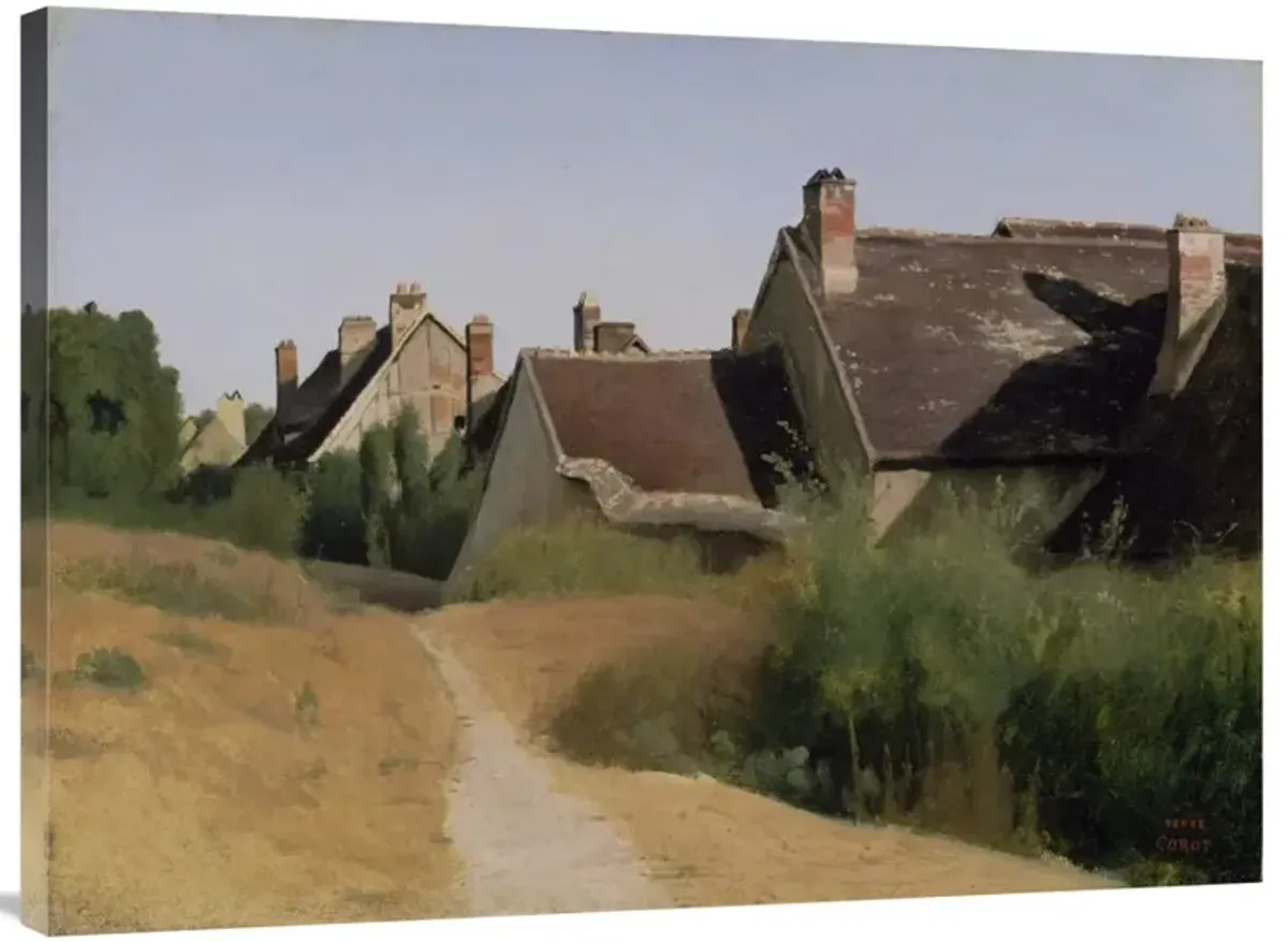 Houses near Orleans-Canvas Art-40x30