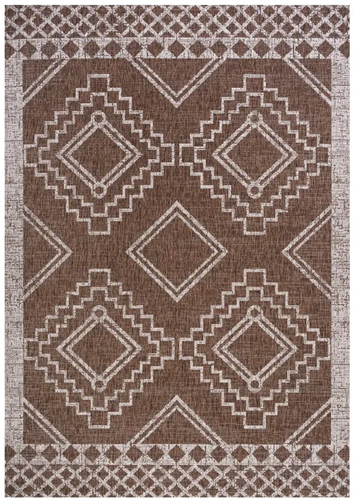 Marokko Diamond Tribal Medallion Indoor/Outdoor Area Rug