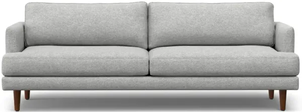 Livingston 90 inch Wide Mid-Century Modern Sofa in Mist Grey Woven-Blend Fabric