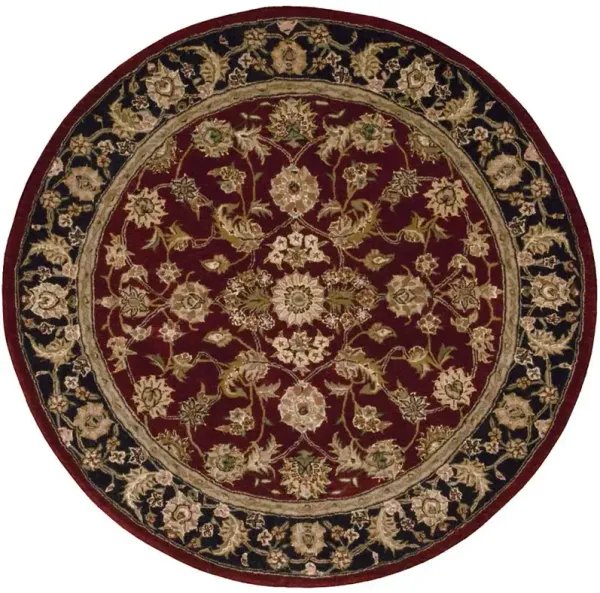 Nourison 2000 2002 Burgundy 4' x Round Rug