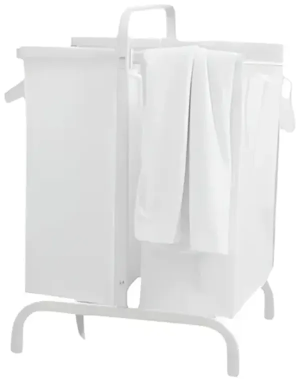 Oxford 2-Tier Laundry Hamper 110L with Lid & Sorting Cards, Large Basket for Clothes and Toys