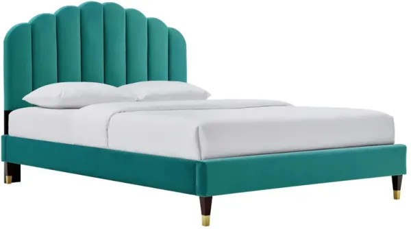 Modway - Daisy Performance Velvet Queen Platform Bed