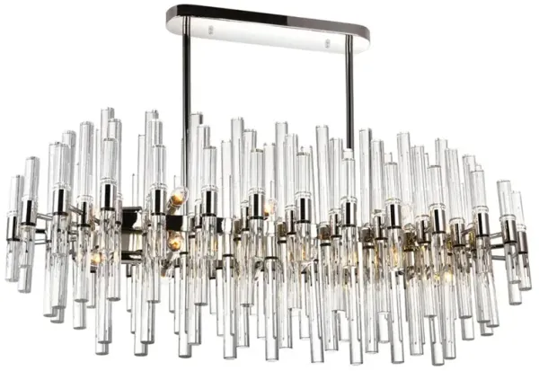 CWI Lighting Miroir 16 Light Pool Table Light With Polished Nickel Finish