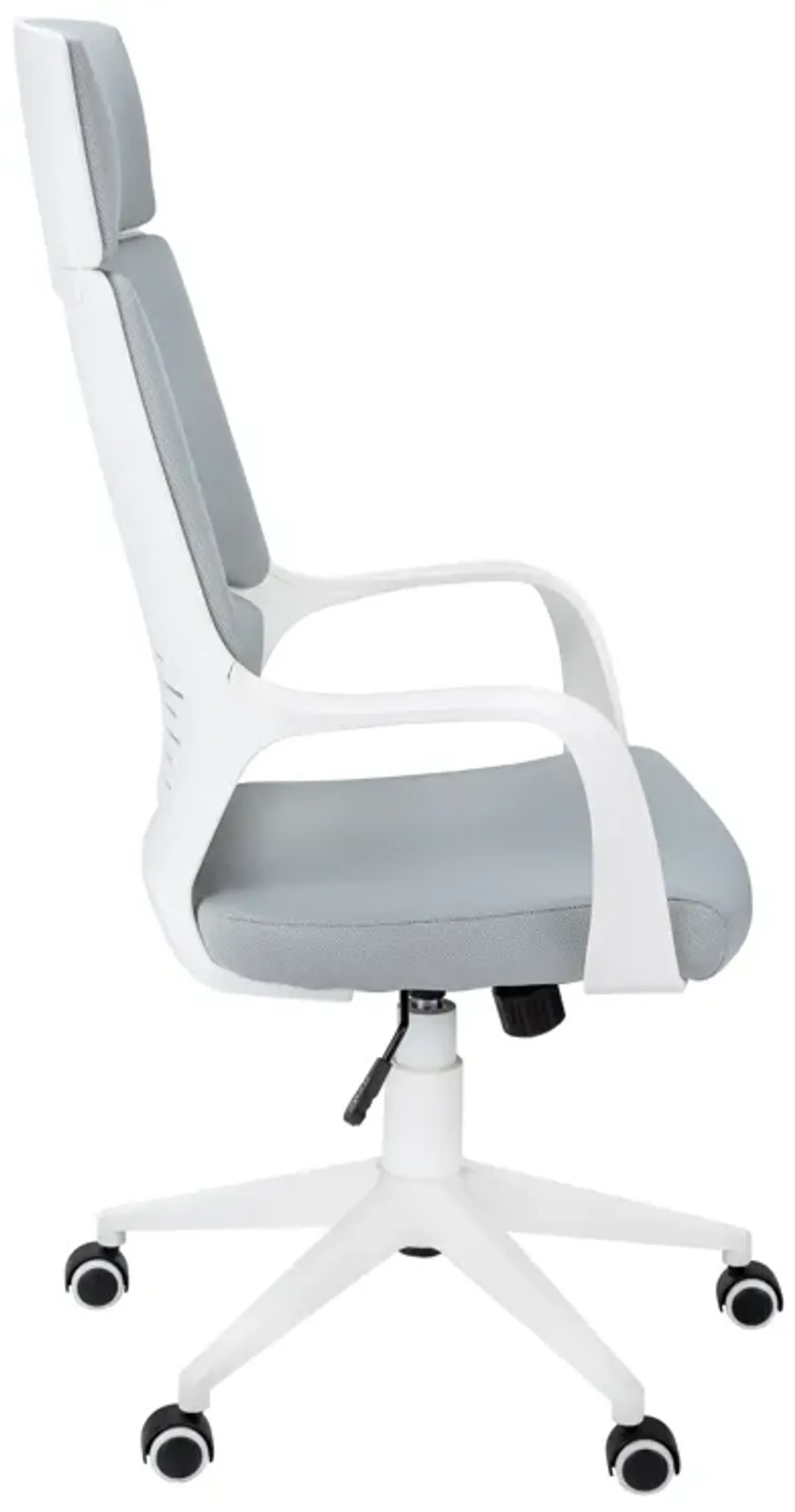 Monarch Specialties I 7270 Office Chair, Adjustable Height, Swivel, Ergonomic, Armrests, Computer Desk, Work, Metal, Fabric, White, Grey, Contemporary, Modern