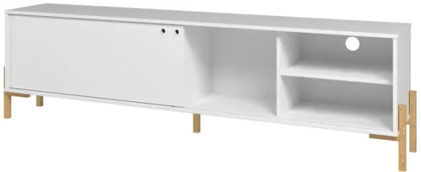 Bowery White Large TV Stand