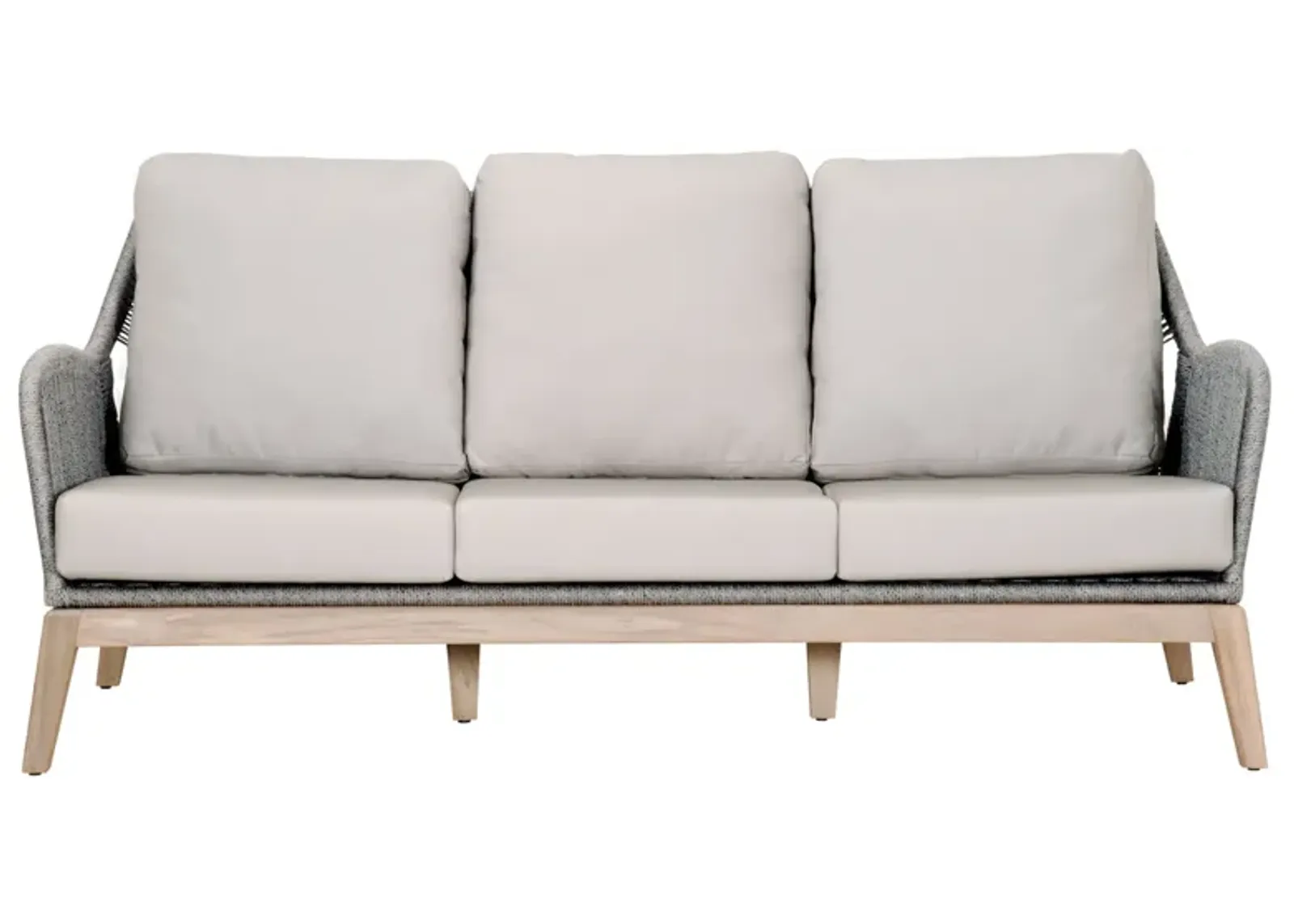 Loom Outdoor 79" Sofa in Platinum