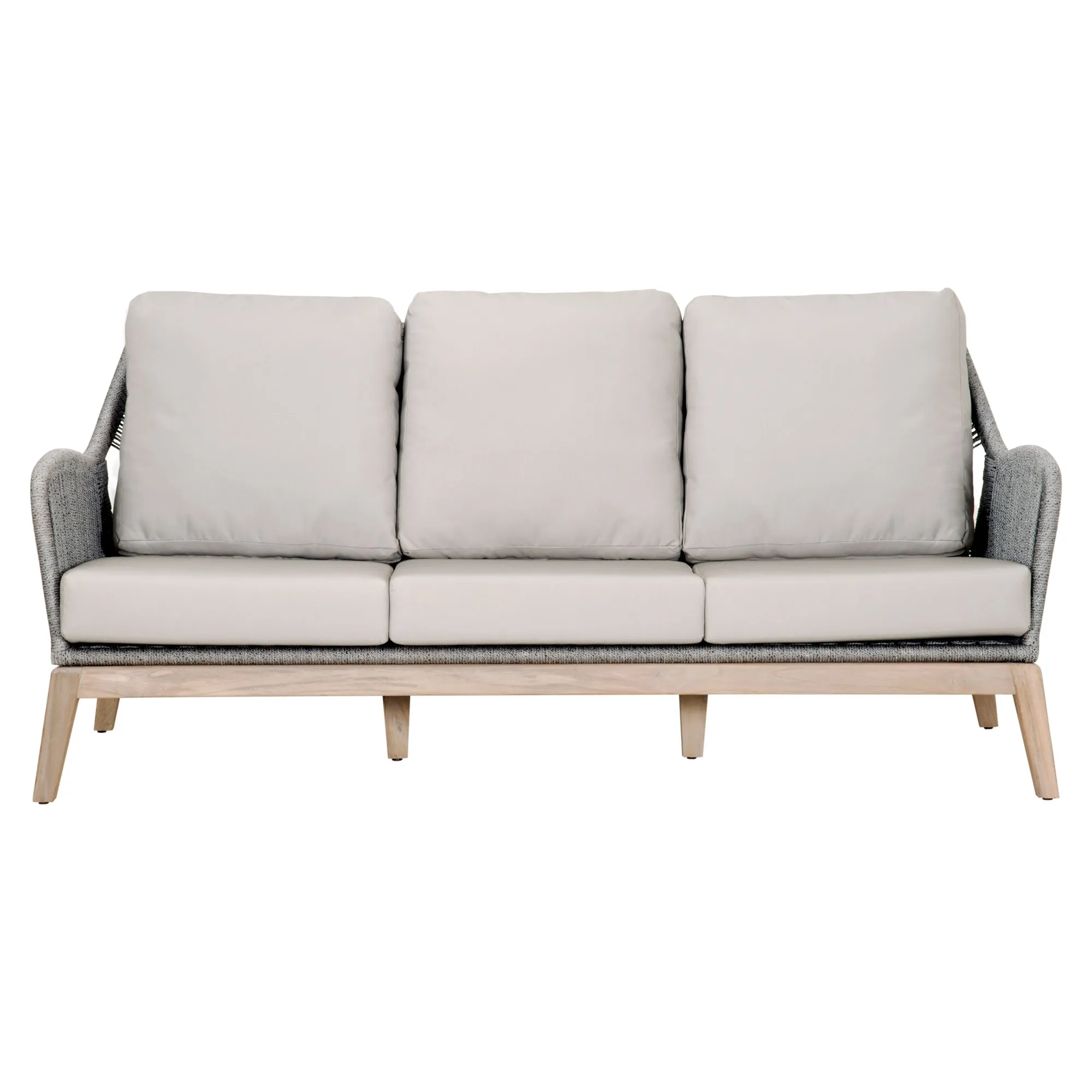 Loom Outdoor 79" Sofa in Platinum