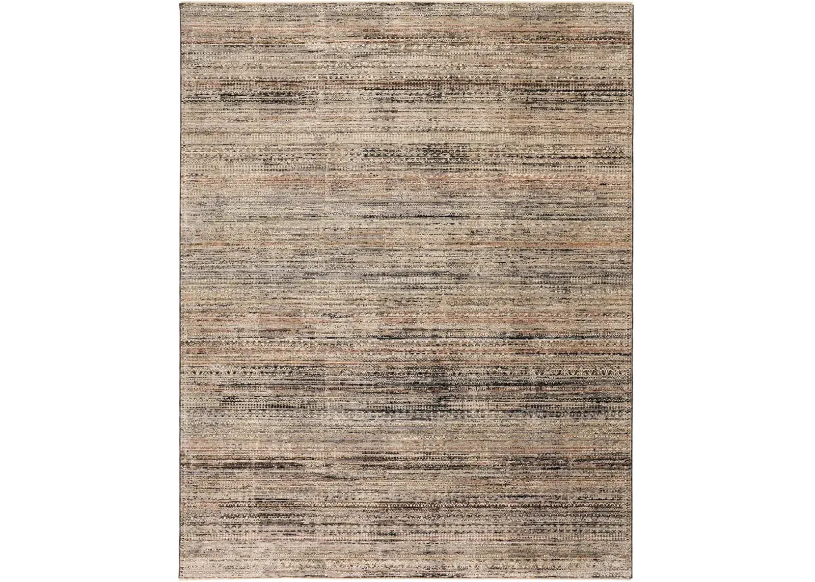 Caprio 3959F Ivory/Gray/Black 2'6" x 10' Rug