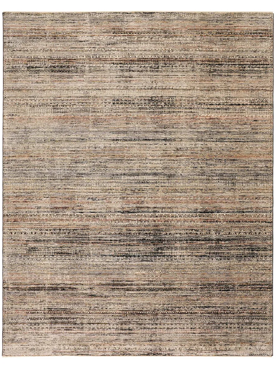 Caprio 3959F Ivory/Gray/Black 2'6" x 10' Rug