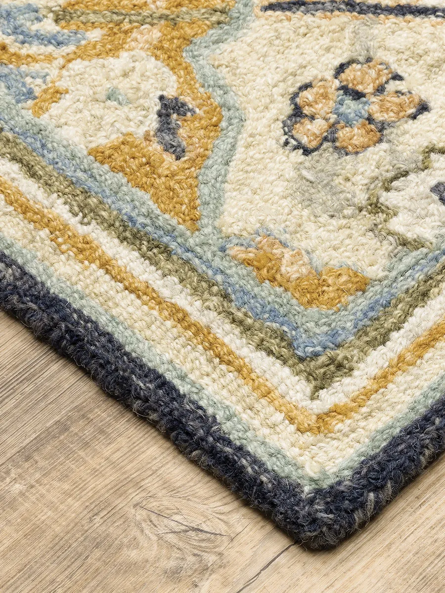 Alfresco 2'6" x 8' Blue Rug