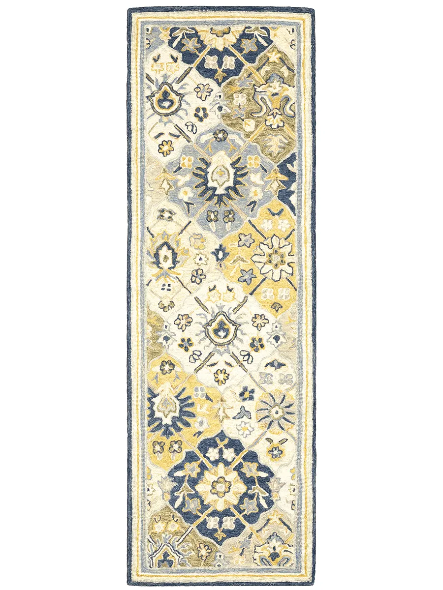 Alfresco 2'6" x 8' Blue Rug