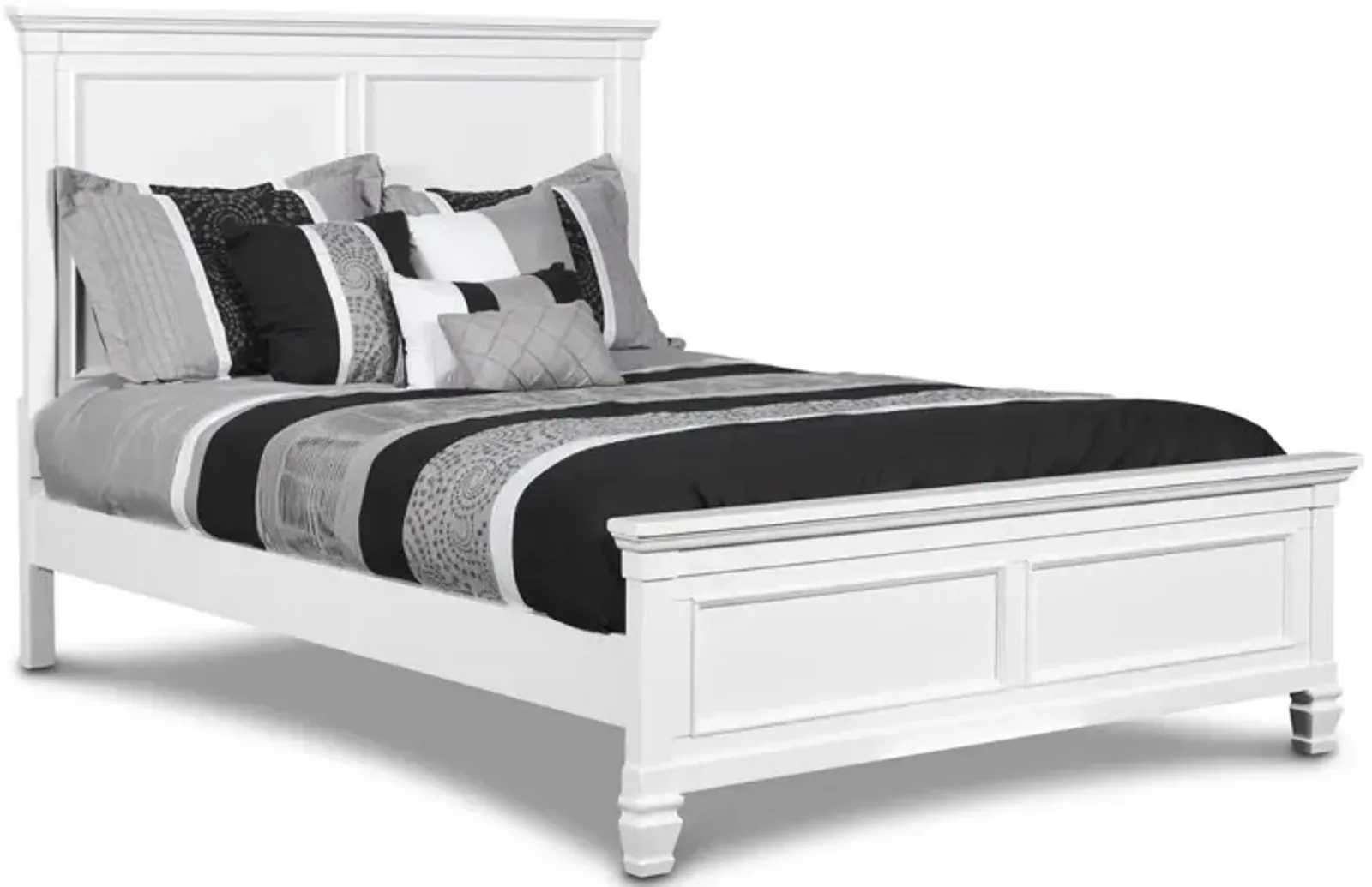 New Classic Furniture Furniture Tamarack Solid Wood Twin Size Bed in White