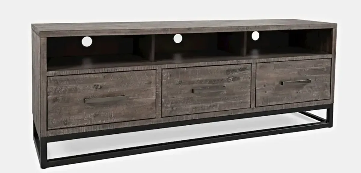 Jofran East Hampton Distressed Solid Wood Media Unit