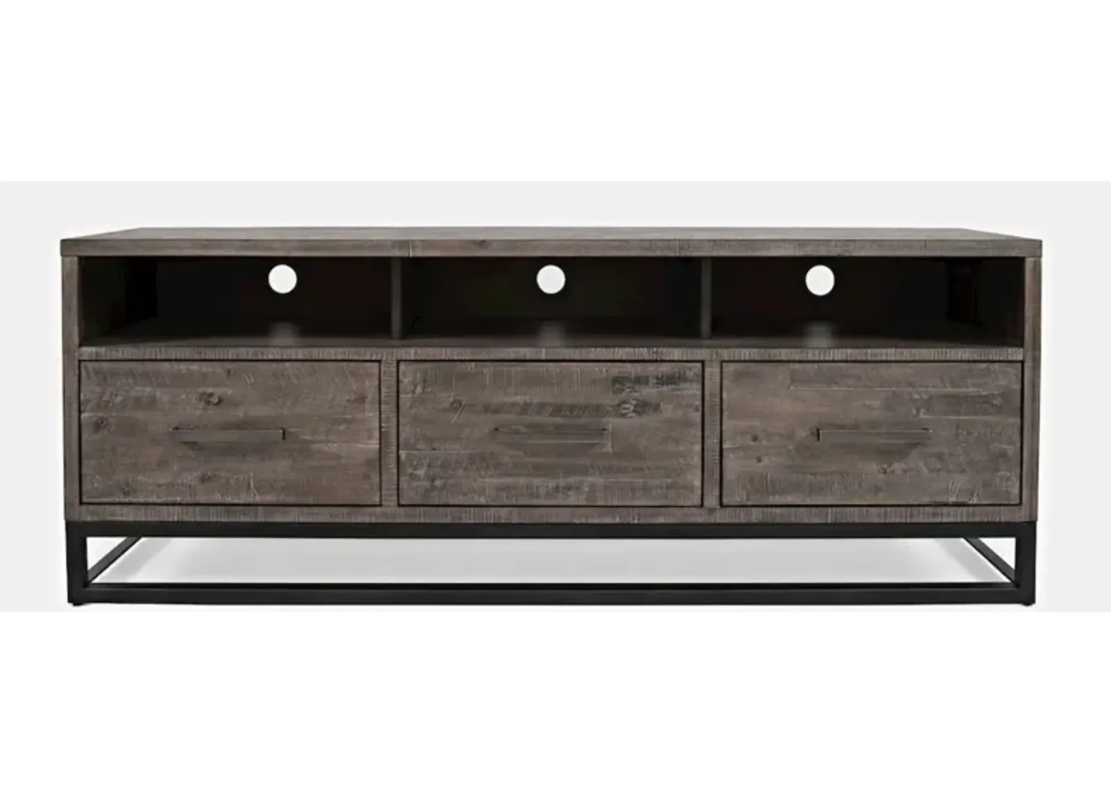 Jofran East Hampton Distressed Solid Wood Media Unit