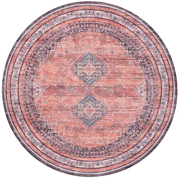 Dalyan Geometric Medallions Machine-Washable Area Rug