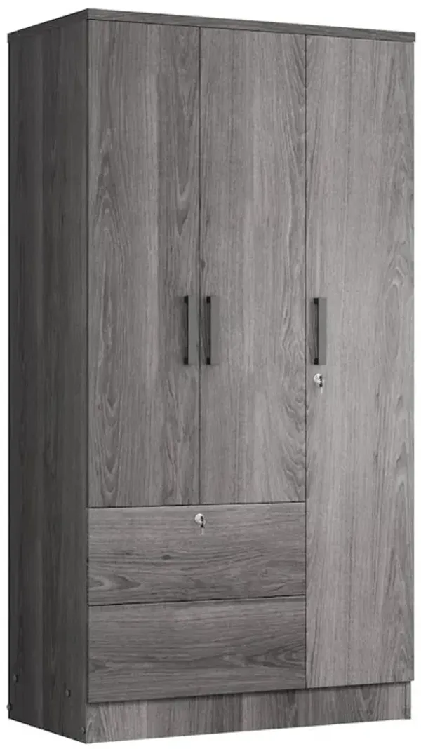 Symphony Wardrobe Closet with Two Drawers