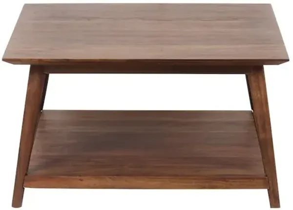 Porter Designs Portola Solid Acacia Wood Coffee Table, Natural