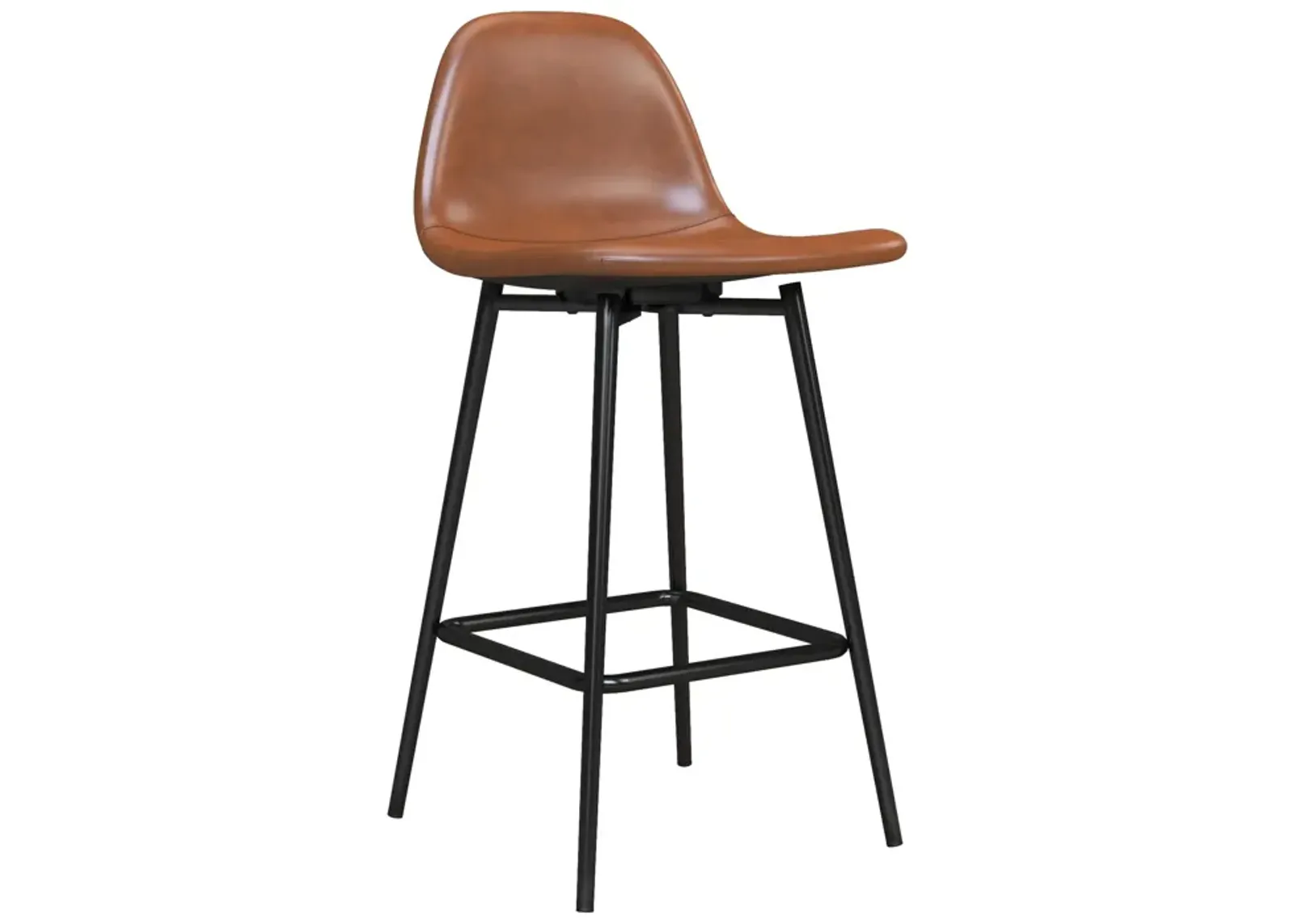 REALROOMS Brandon Upholstered Counter Height Bar Stool