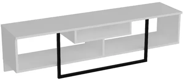 Decorotika Asal 59'' Tv Stand - White & Black