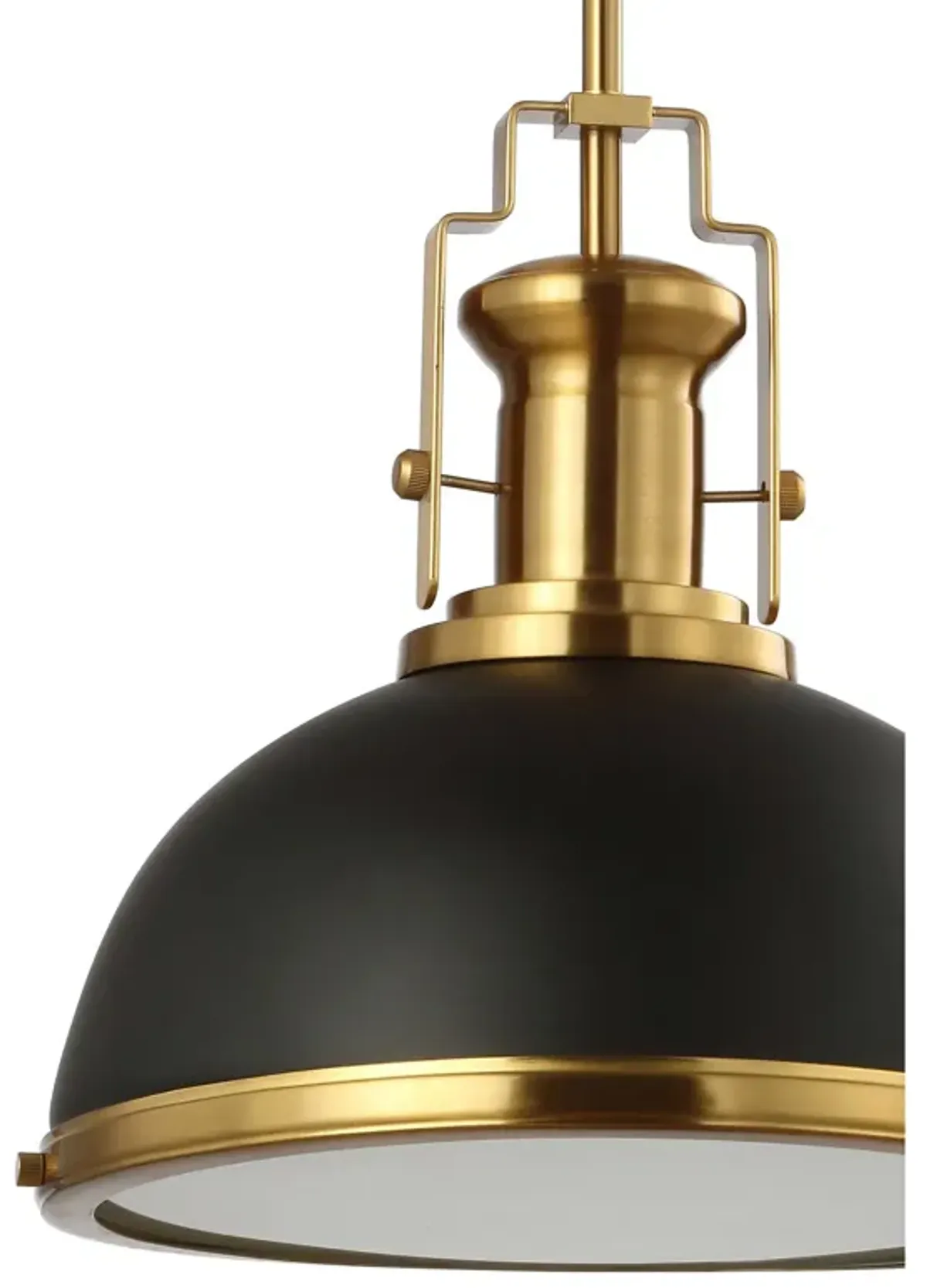 Homer Modern Industrial Iron LED Dome Pendant