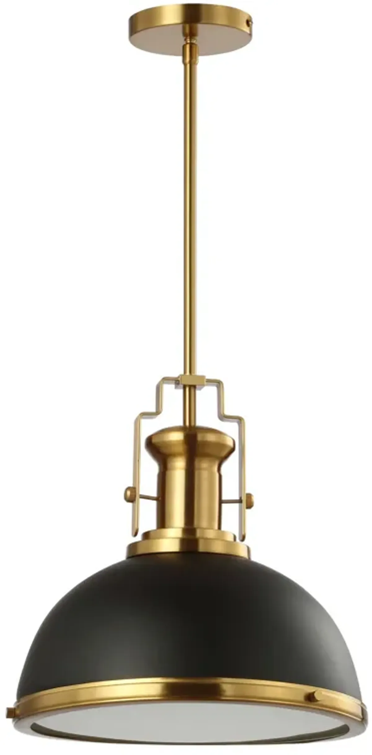 Homer Modern Industrial Iron LED Dome Pendant