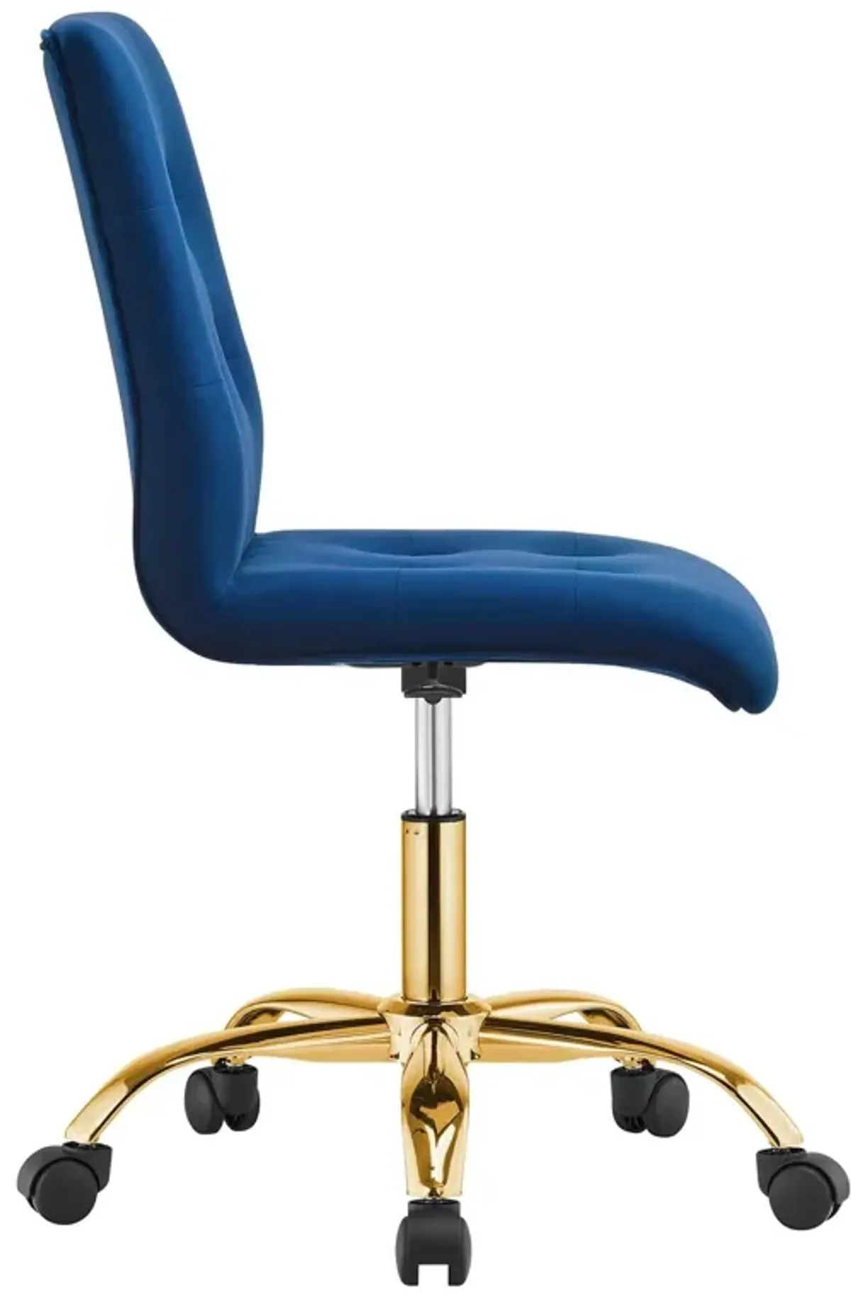 Modway Prim Home Office Desks and Chairs, Gold Navy