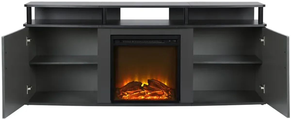 Ameriwood Home Carson Electric Fireplace TV Console for TVs up to 70"