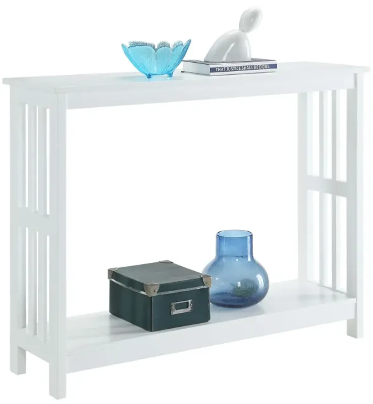 Mission Console Table with Shelf