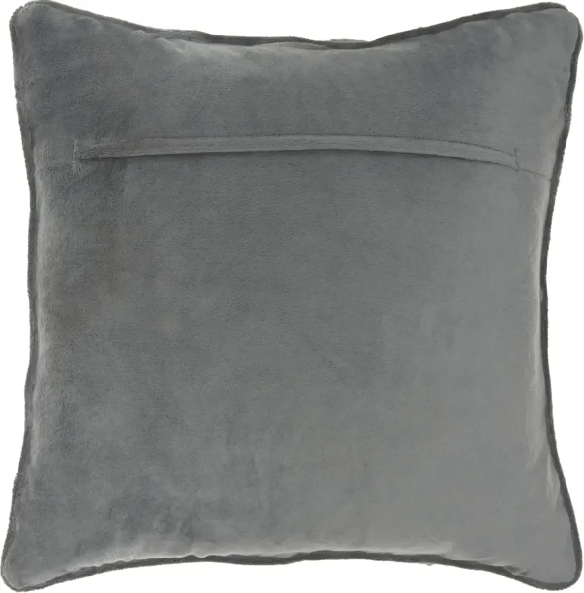 Hivvago 20" Dark Gray With Bling Quilted Velvet Throw Pillow