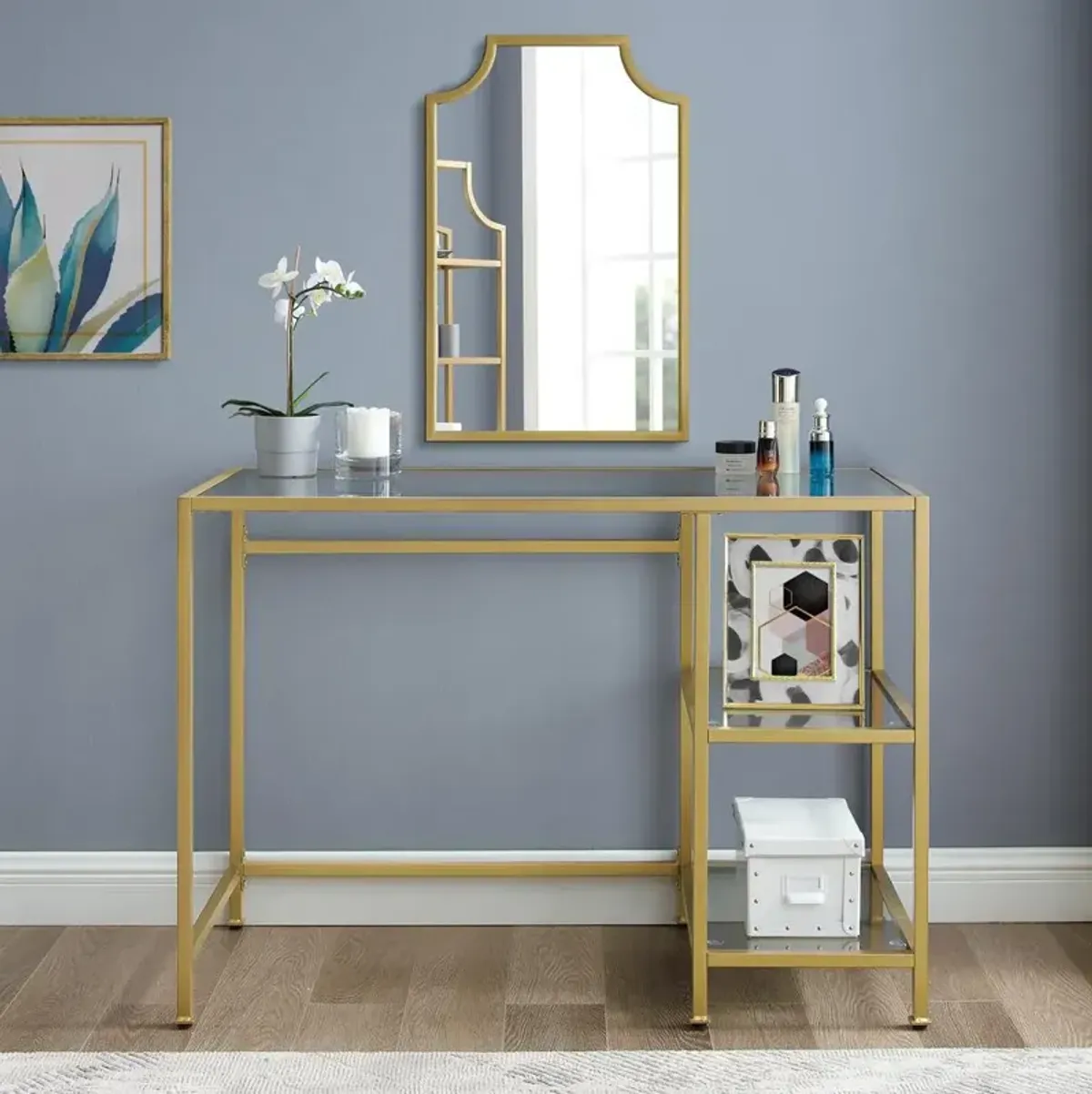 Aimee Desk Soft Gold