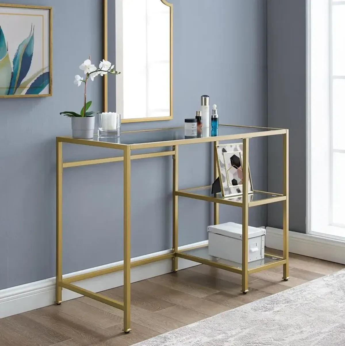 Aimee Desk Soft Gold