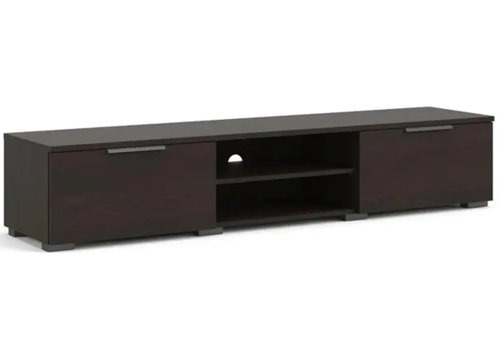 Tvilum Match 2 Drawer 2 Shelf TV Stand, Dark Chocolate