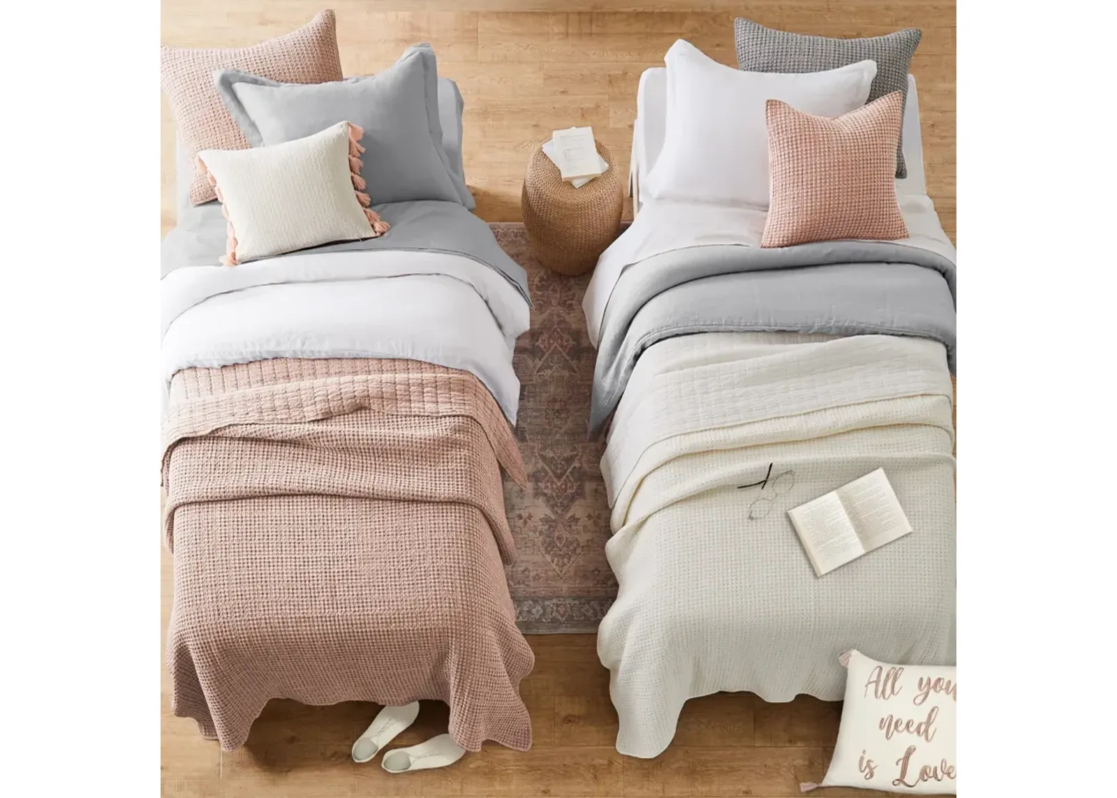 Mills Waffle Quilt and Pillow Sham Set - Levtex Home