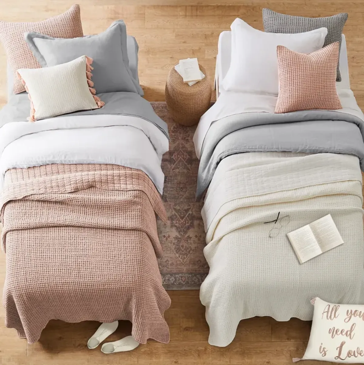 Mills Waffle Quilt and Pillow Sham Set - Levtex Home