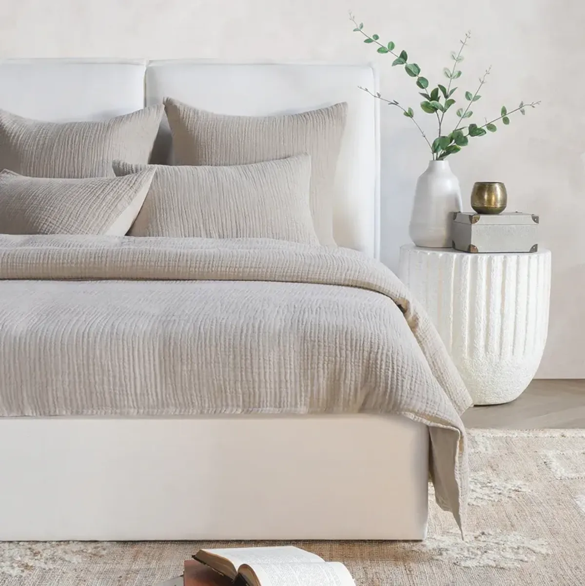 Cardiff Natural Queen Duvet