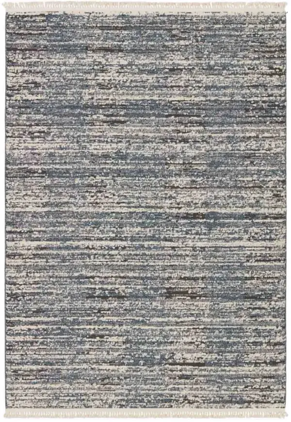Lore Duna Blue 3' x 8' Runner Rug