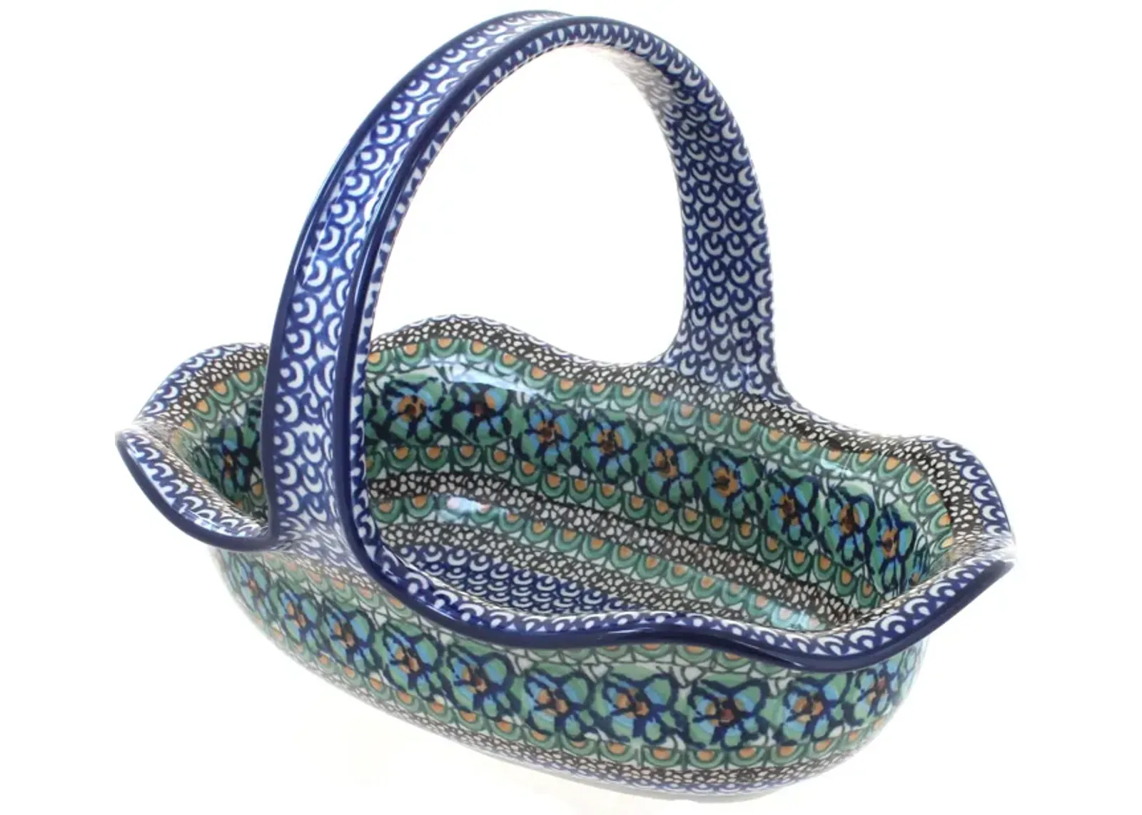 Blue Rose Polish Pottery Eliza Basket