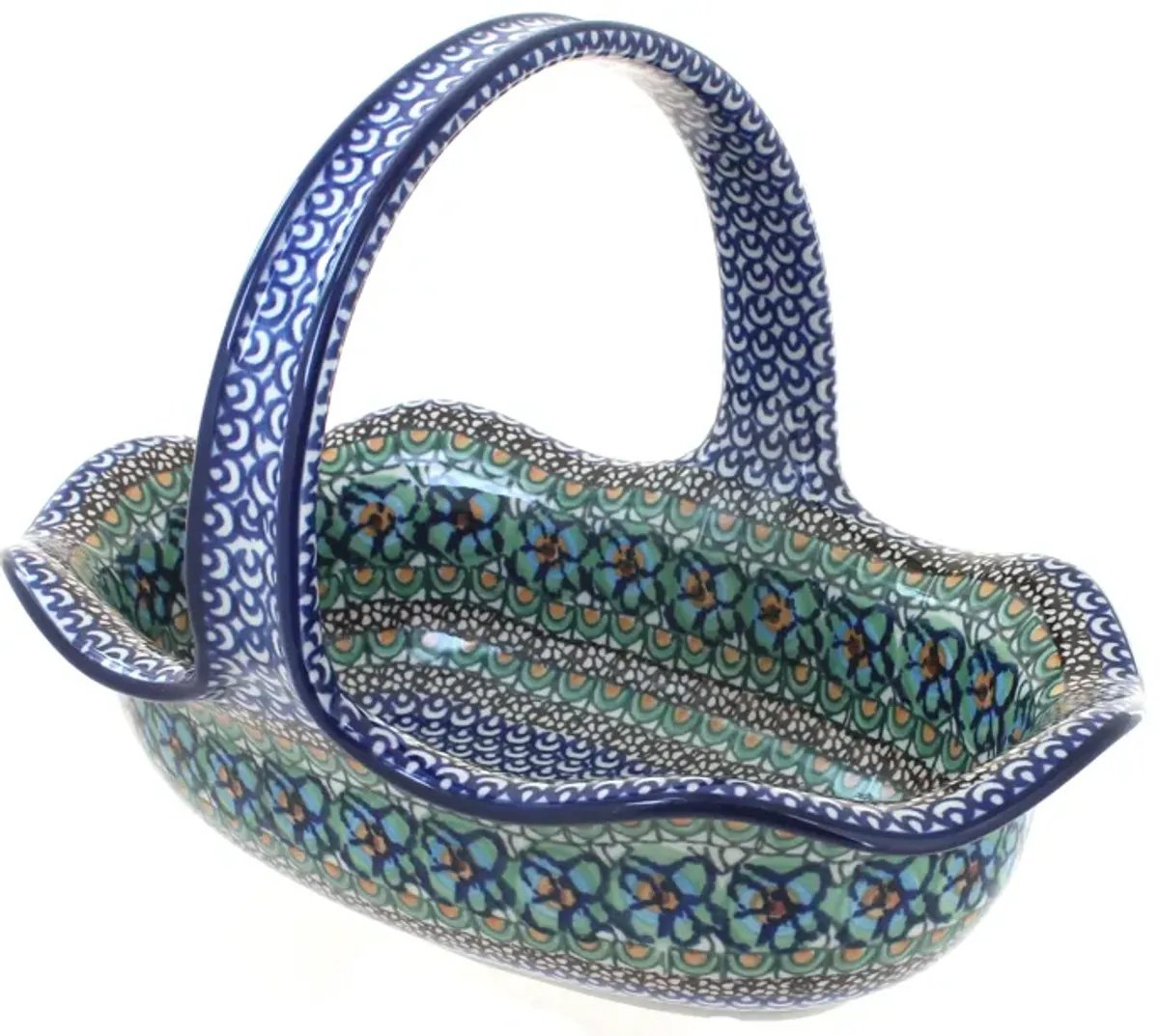 Blue Rose Polish Pottery Eliza Basket