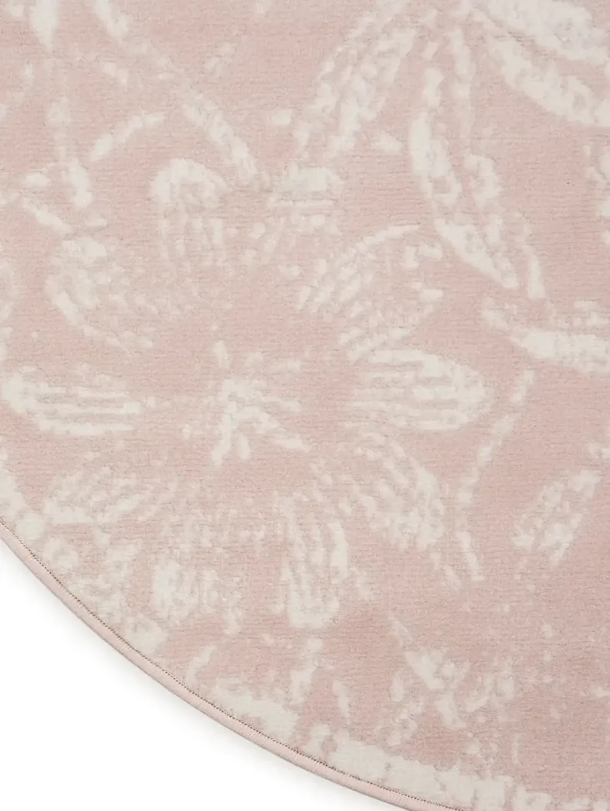 Whimsicle WHS05 Pink 5' x Round Rug