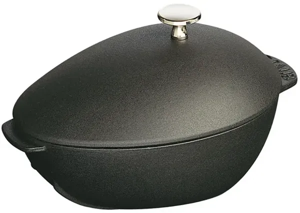 Staub Cast Iron 2-qt Mussel Pot - Matte Black