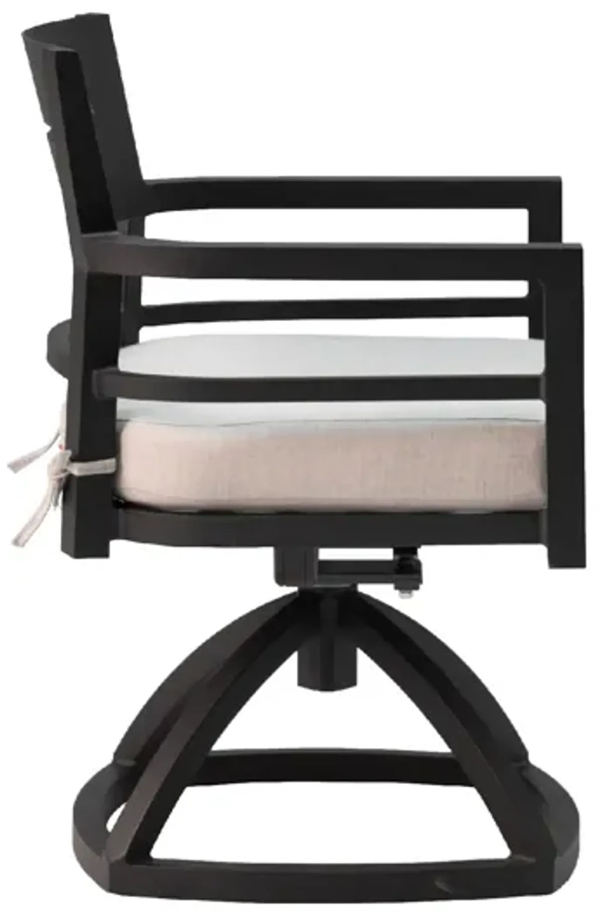 Aluminum Outdoor Patio Swivel Rockers with Plush Cushions (Set of 2)