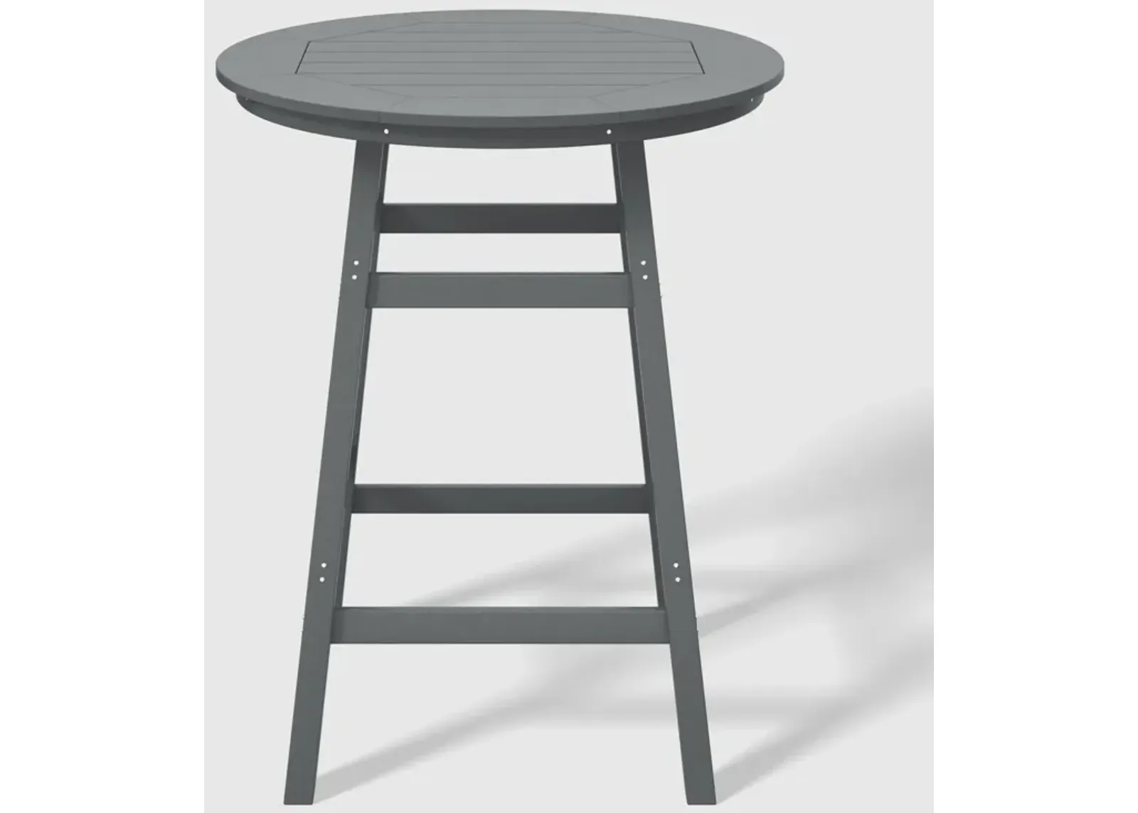 WestinTrends Outdoor 35" HDPE Round Patio Bar Height Table