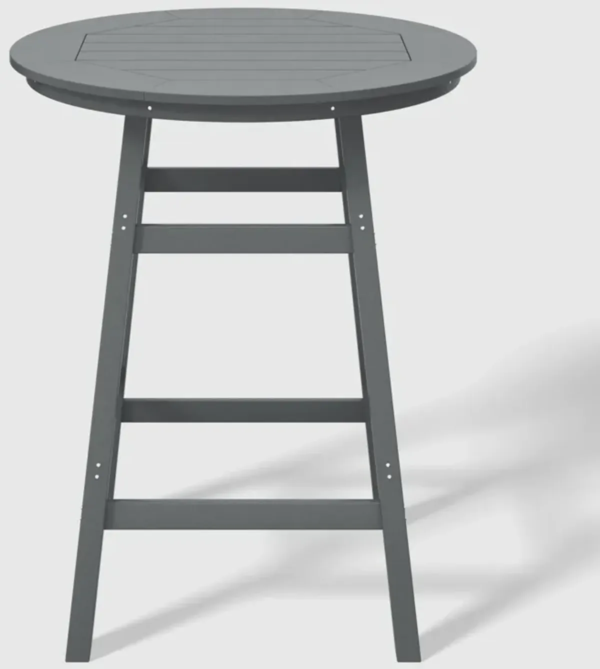 WestinTrends Outdoor 35" HDPE Round Patio Bar Height Table