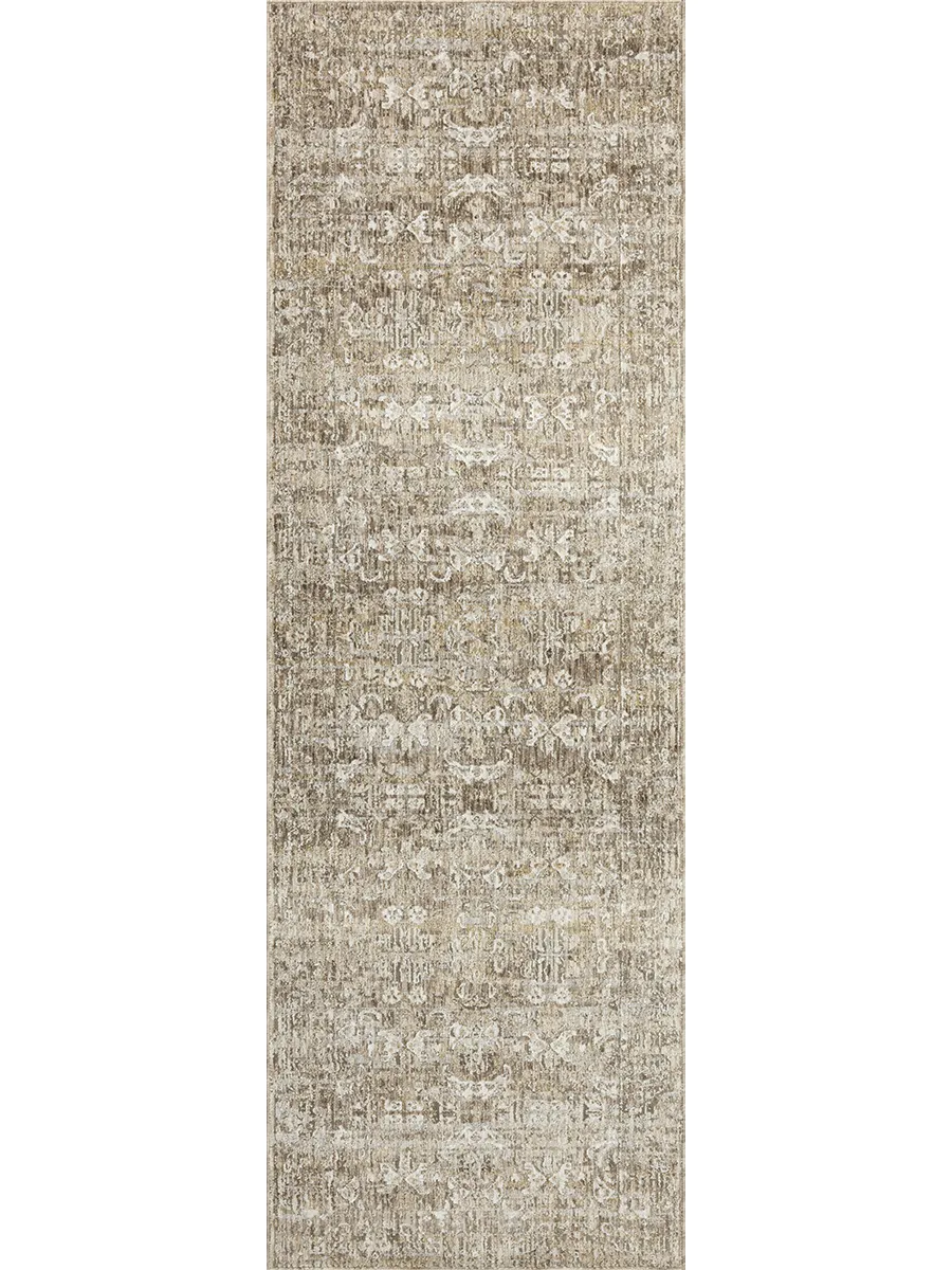 Honora Bark/Dove 2'7" x 10'0" Runner Rug by Amber Lewis x Loloi