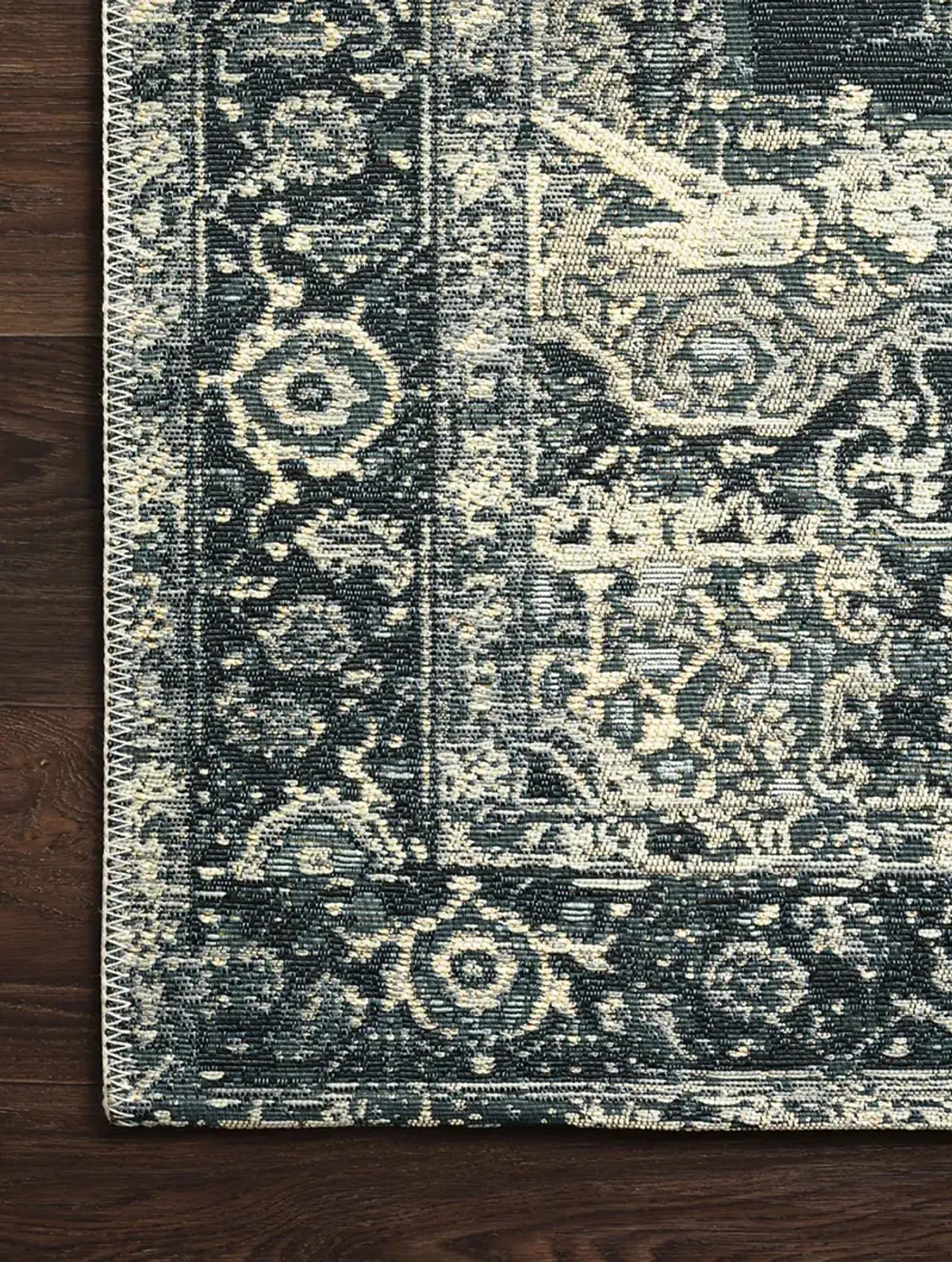 Mika MIK01 Dk Blue/Dk Blue 5'3" x 7'8" Rug