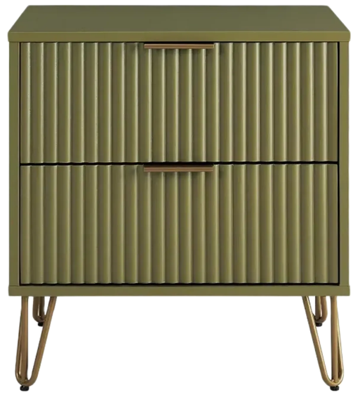 Dumbo 2-Drawer Nightstand in Green