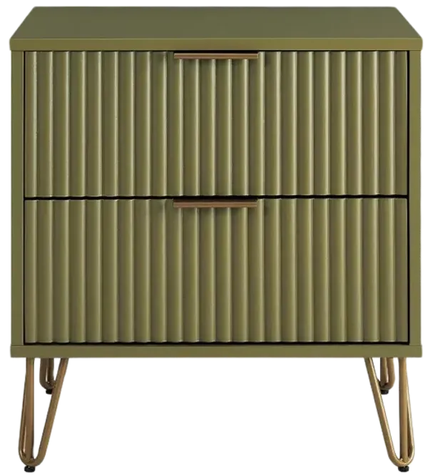 Dumbo 2-Drawer Nightstand in Green