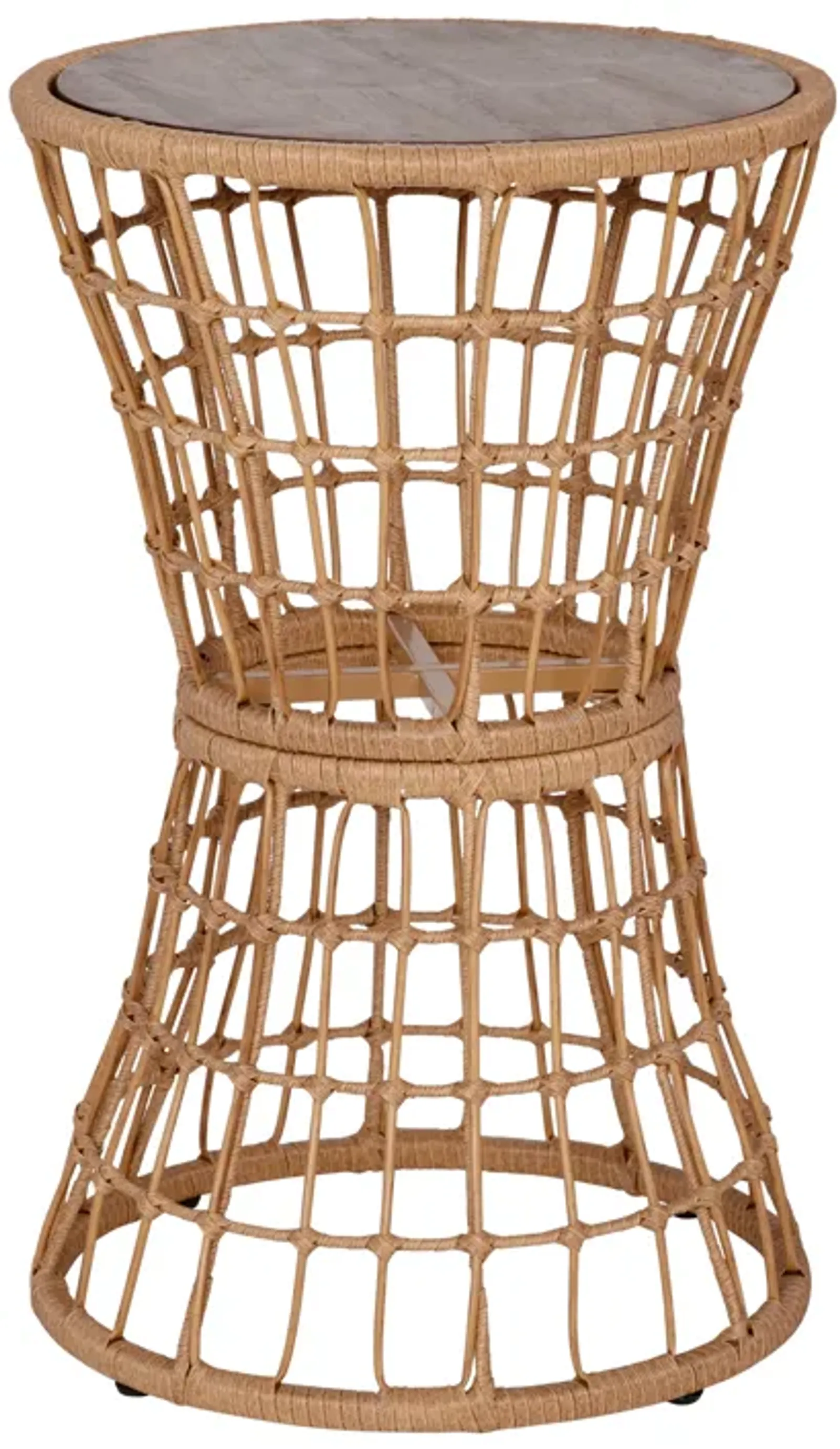 Rope Rattan Patio Table